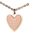 C954 Neck. Child of God Heart Gold