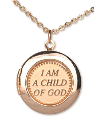 D851 Locket Child of God Gold