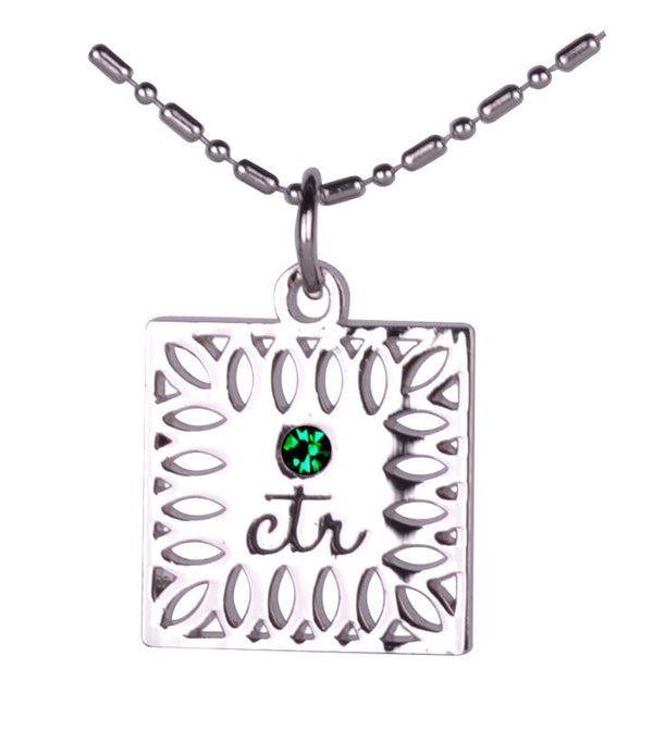 CTR - Necklace - Birthstone - May - Green - Emerald - Cedar Fort Publishing & Media