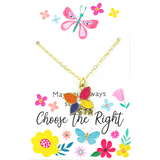 Ctr Sparkle Butterfly Gold Necklace