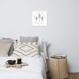 I Will Find My Own Sacred Grove Logo Framed poster