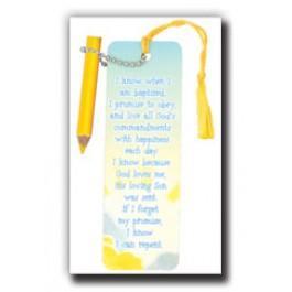 I Promise - Baptism - Bookmark & Pencil