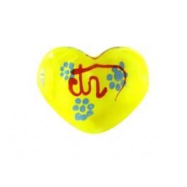 10-2 CTR Heart Yellow Bubble Ring Size 5