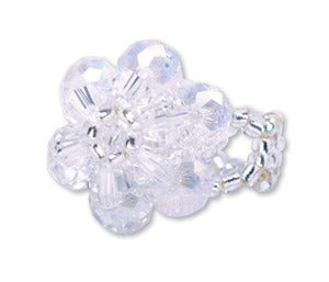 A725 Baptism Flower Ring--- White