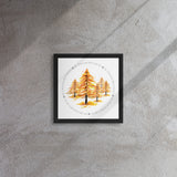 My Own Sacred Grove Fall Colors Framed canvas
