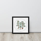 My Own Sacred Grove Winter Trees Framed canvas