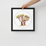 My Own Sacred Grove Oak Trees Framed Canvas