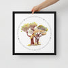 My Own Sacred Grove Oak Trees Framed Canvas
