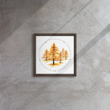 My Own Sacred Grove Fall Colors Framed canvas