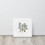 My Own Sacred Grove Winter Trees Framed canvas