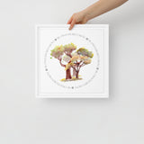 My Own Sacred Grove Oak Trees Framed Canvas