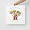My Own Sacred Grove Oak Trees Framed Canvas