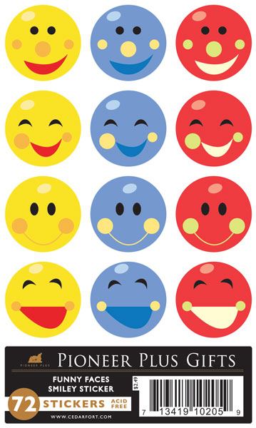 Funny Faces - Stickers - 6pk - Cedar Fort Publishing & Media