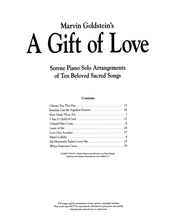 A Gift of Love - Marvin Goldstein Album