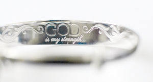 God is My Strength Bracelet