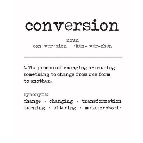 Digital Printable Christian Conversion Quote