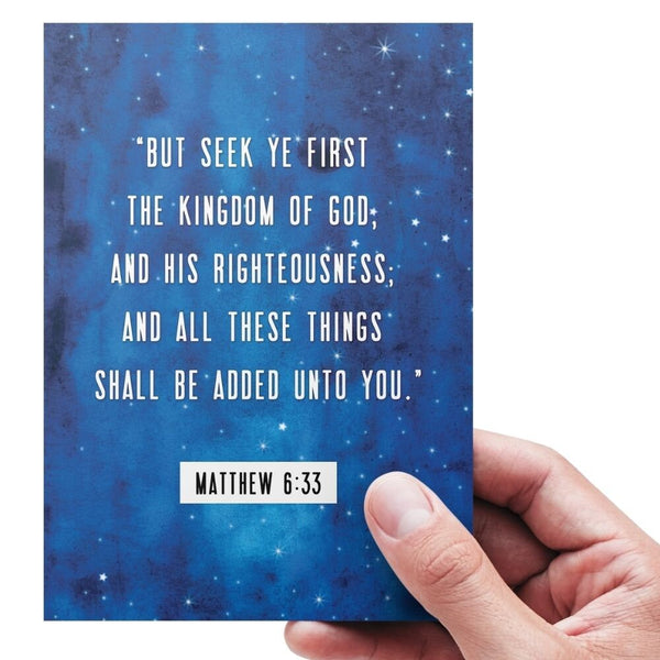 Digital Printable Matthew 6:33, Seek ye first the kingdom of God
