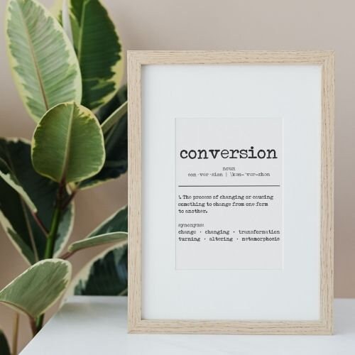 Digital Printable Christian Conversion Quote