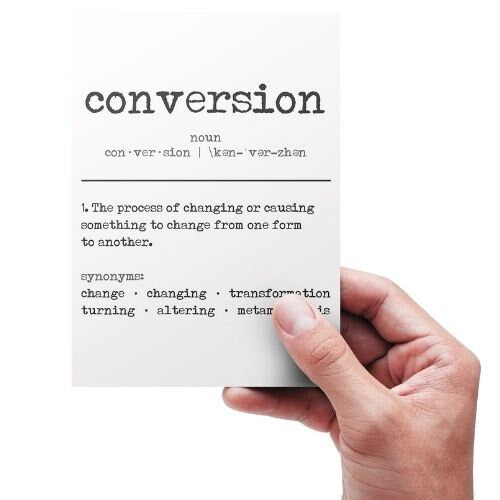 Digital Printable Christian Conversion Quote