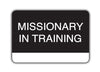 Missionary in Train Slip-on Badge(plain)
