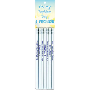 I Promise On My Baptism Day - Pencils - 7pk