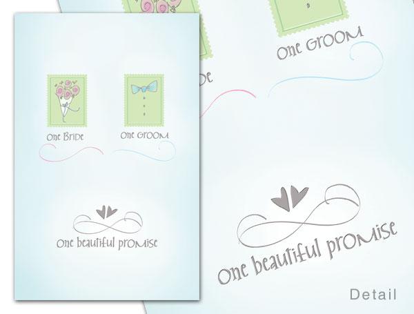E341, E314 Greeting card / One Beautiful Promise