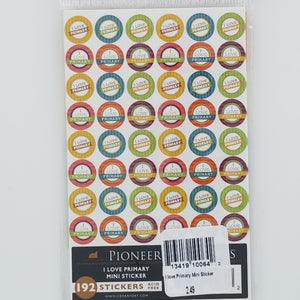 Stickers-I Love Primary (mini circles)
