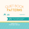 Quiet Book Patterns - Templates and Printable Images (Digital Download)