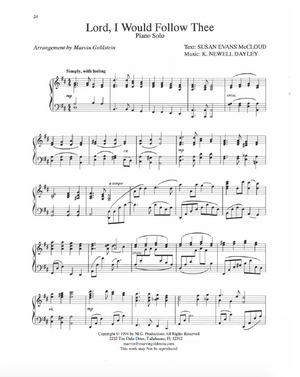 Lord I Would Follow Thee - Marvin Goldstein Single