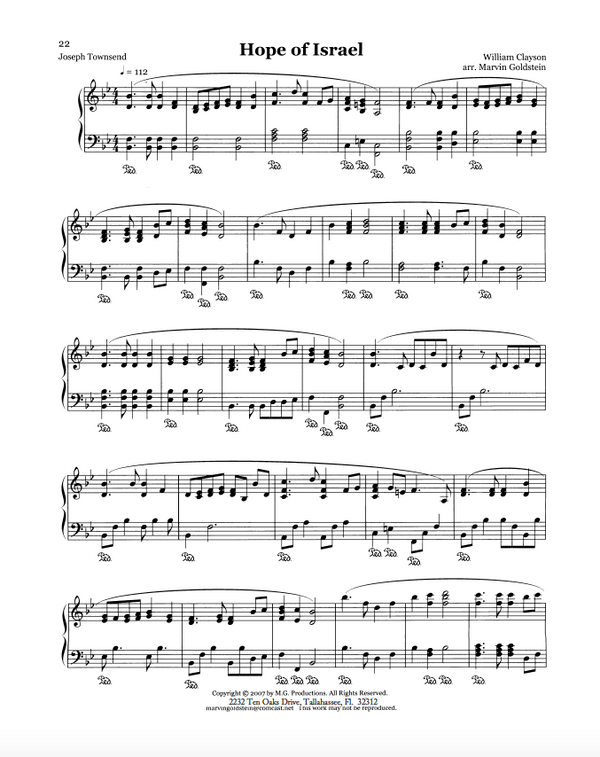 Hope of Israel - Marvin Goldstein Single