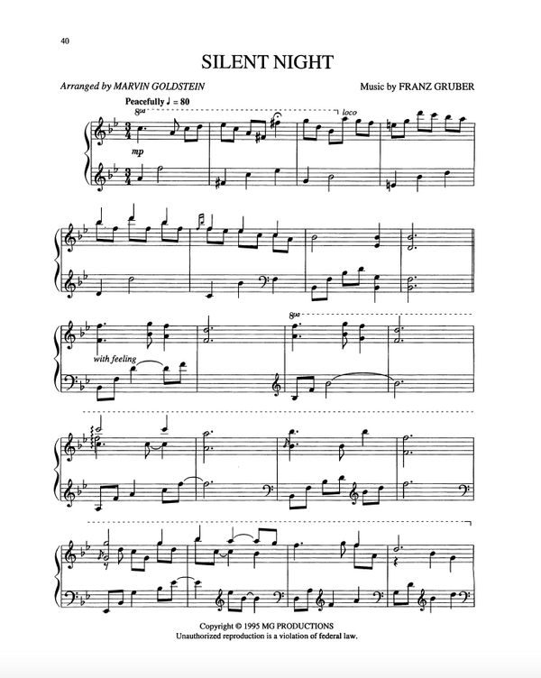 Silent Night - Marvin Goldstein Single