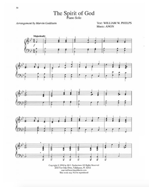 The Spirit of God - Marvin Goldstein Single