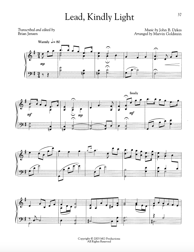 Lead Kindly Light - Marvin Goldstein Single