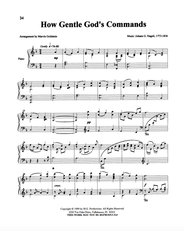 How Gentle God's Commands - Marvin Goldstein Single