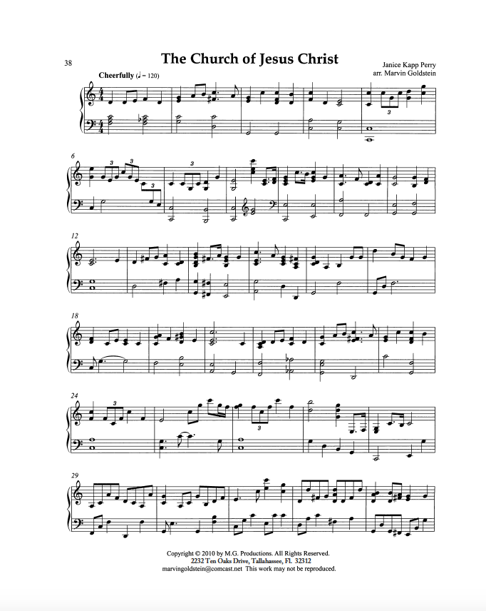 The Church of Jesus Christ - Marvin Goldstein Single