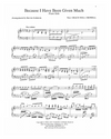 Because I Have Been Given Much  - Marvin Goldstein Single