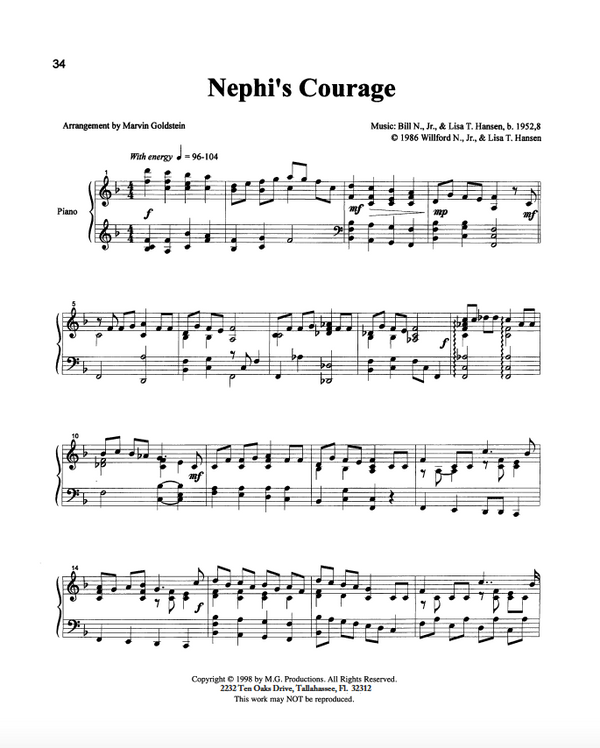 Nephi's Courage - Marvin Goldstein Single