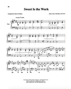 Sweet is the Work - Marvin Goldstein Single