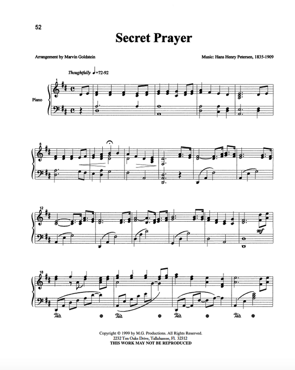 Secret Prayer - Marvin Goldstein Single
