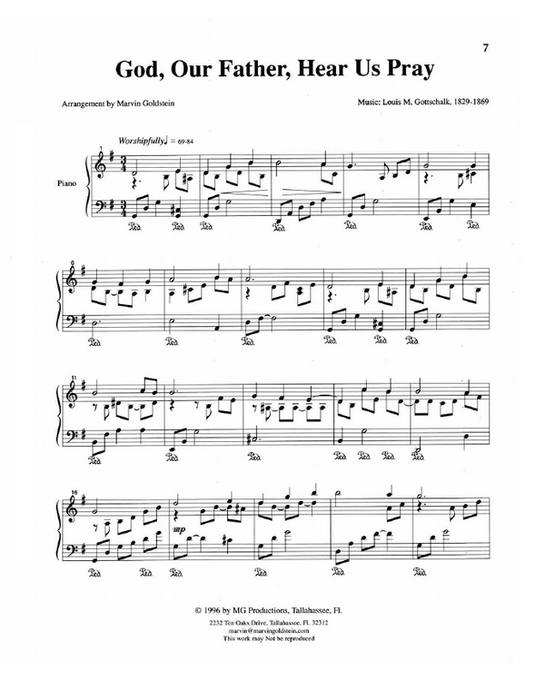 God, Our Father, Hear us Pray  - Marvin Goldstein Single