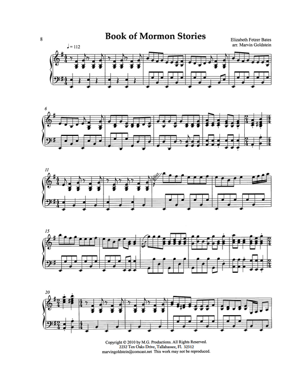 Book of Mormon Stories  - Marvin Goldstein Single