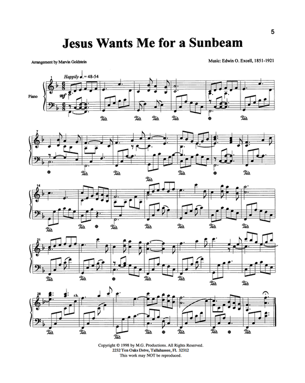 Jesus Wants Me For A Sunbeam - Marvin Goldstein Single