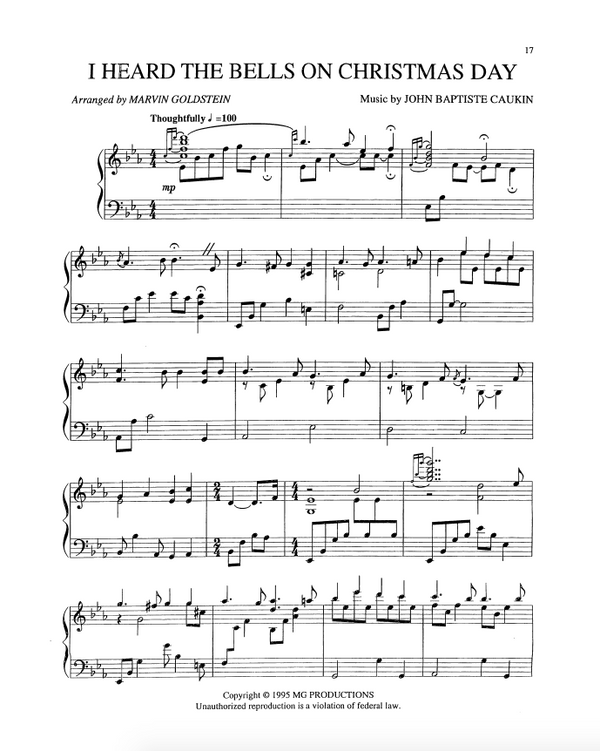 I Heard The Bells on Christmas Day - Marvin Goldstein Single