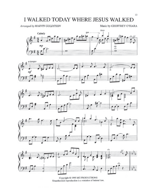I Walked Today Where Jesus Walked - Marvin Goldstein Single