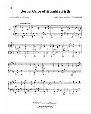Jesus Once of Humble Birth - Marvin Goldstein Single