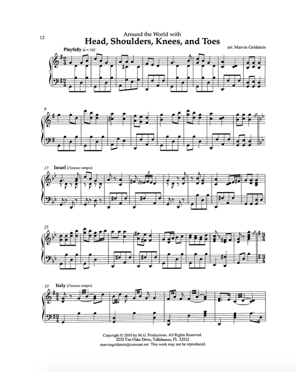 Head Shoulders Knees and Toes - Marvin Goldstein Single