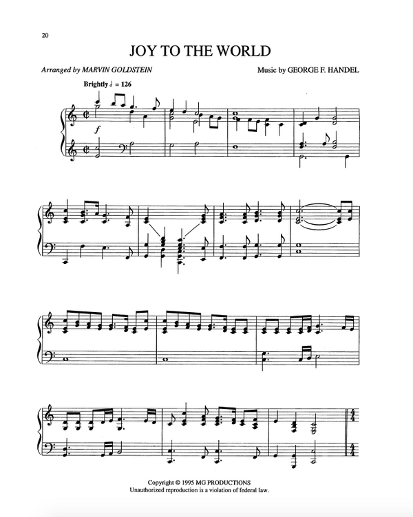 Joy To The World - Marvin Goldstein Single