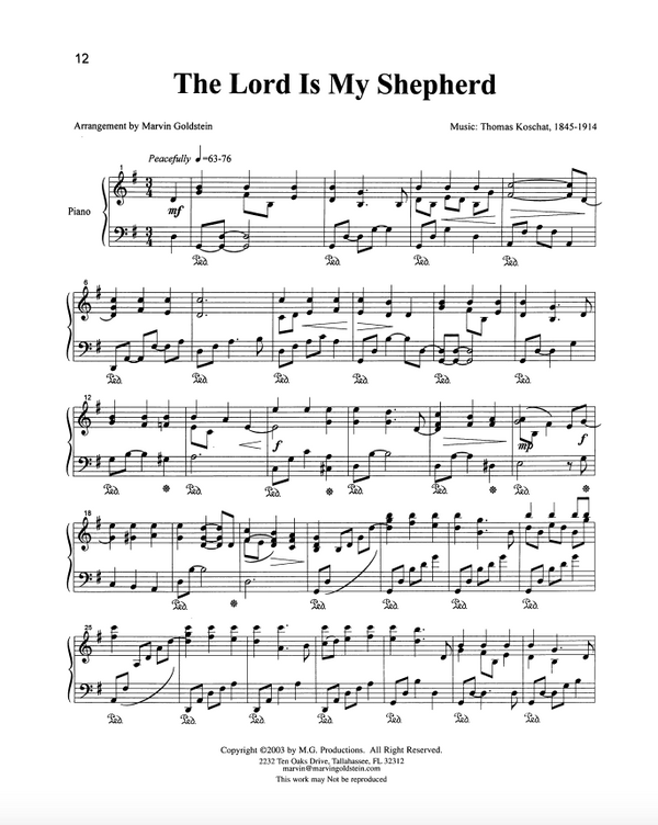 The Lord Is My Shepherd - Marvin Goldstein Single