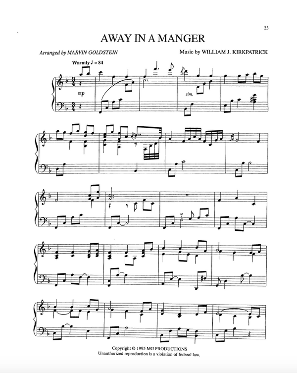 Away in the Manger - Marvin Goldstein Single