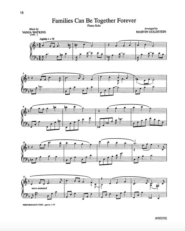 Families Can Be Together Forever - Marvin Goldstein Single